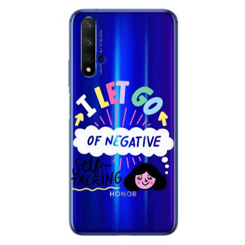 Huawei Nova 5 T Let go Self talking Transparent Silicone TPU Θήκη