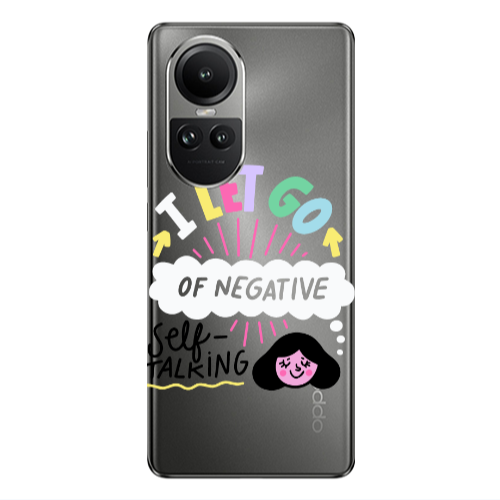 Oppo Reno10 5G Let go Self talking Transparent Silicone TPU Θήκη