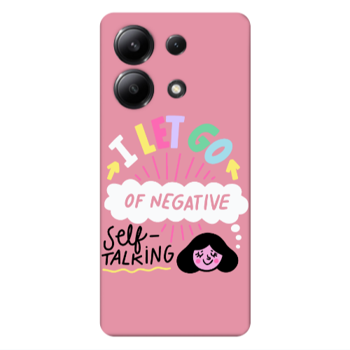 Xiaomi Redmi Note 13 4G Let go Self talking Pink Colored Silicone TPU Θήκη