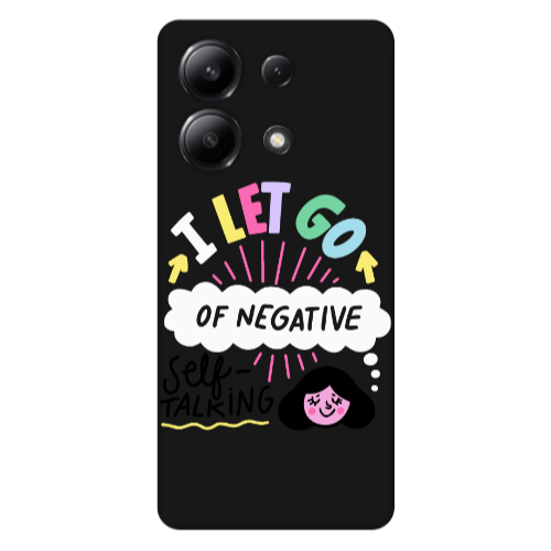 Xiaomi Redmi Note 13 4G Let go Self talking Black Colored Silicone TPU Θήκη