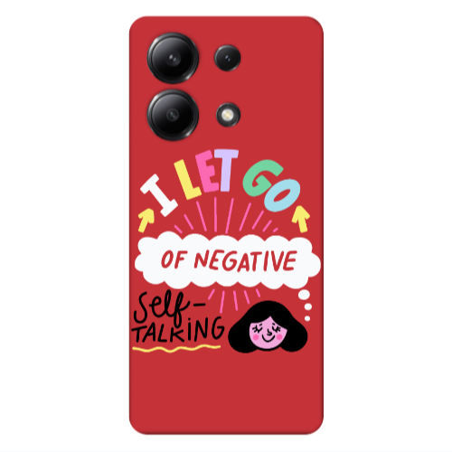 Xiaomi Redmi Note 13 4G Let go Self talking Red Colored Silicone TPU Θήκη