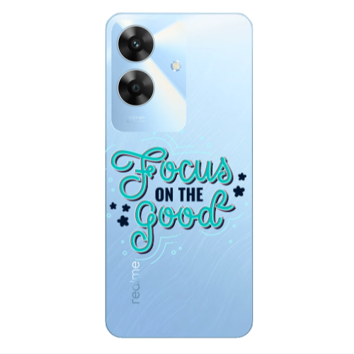 Realme Note 60 Focus On The Good Transparent Silicone TPU Θήκη