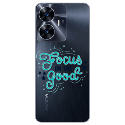 Realme Note 50 Focus On The Good Transparent Silicone TPU Θήκη