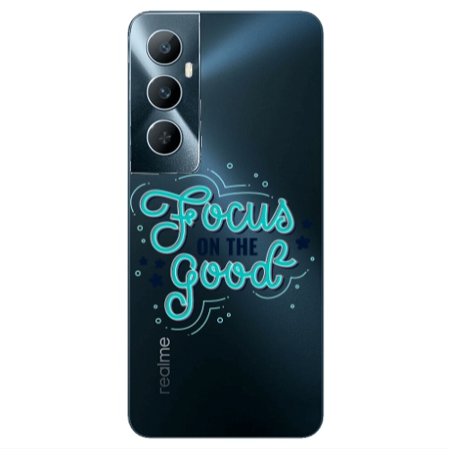 Realme C65 Focus On The Good Transparent Silicone TPU Θήκη