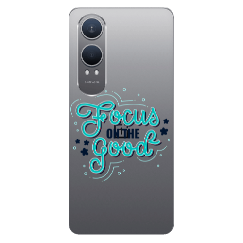 Oneplus Nord Ce 4 lite Focus On The Good Transparent Silicone TPU Θήκη