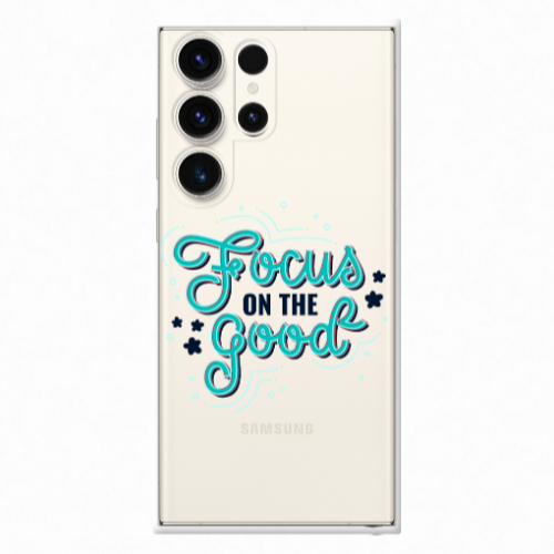 Samsung S25 Ultra Focus On The Good Transparent Silicone TPU Θήκη