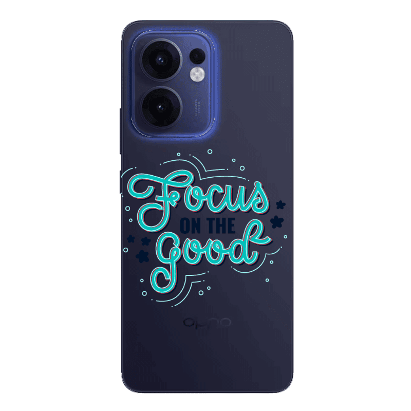 Oppo Reno13 FS Focus On The Good Transparent Silicone TPU Θήκη