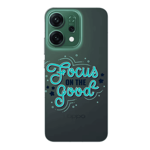 Oppo RENO 14 Focus On The Good Transparent Silicone TPU Θήκη