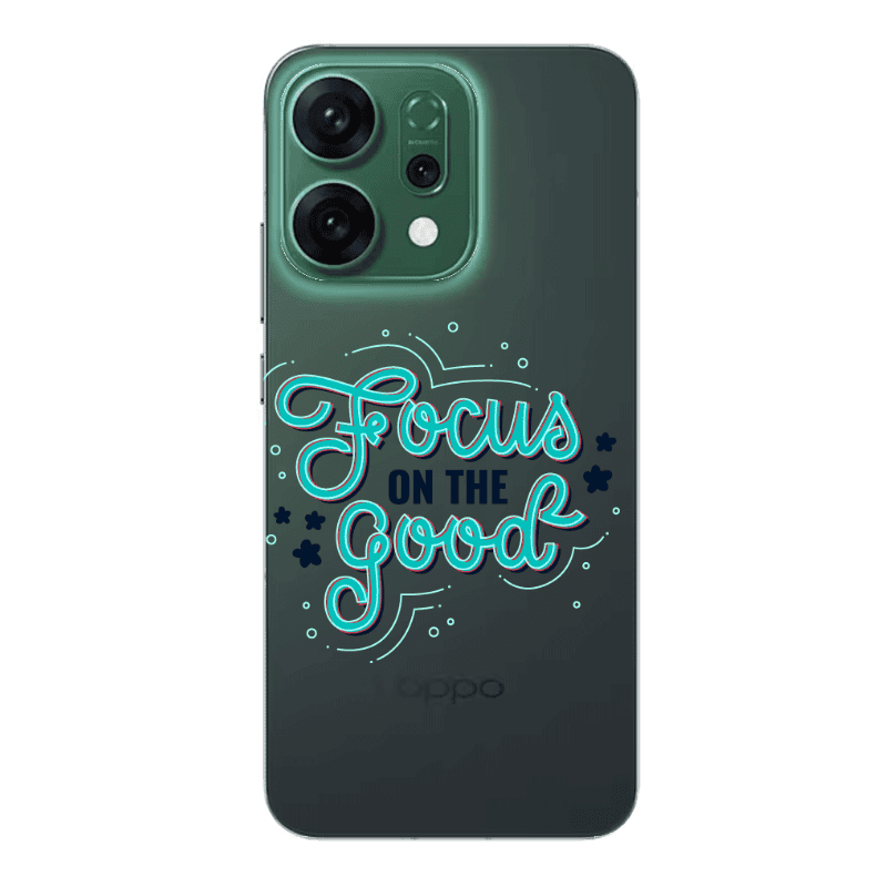 Oppo RENO 14 Focus On The Good Transparent Silicone TPU Θήκη