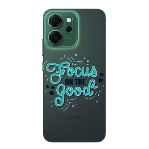 Oppo 14 F Focus On The Good Transparent Silicone TPU Θήκη