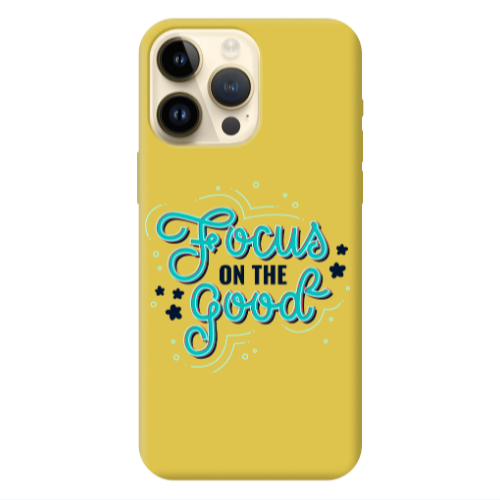 Apple iPhone 13 Pro Max Focus On The Good Yellow Colored Silicone TPU Θήκη