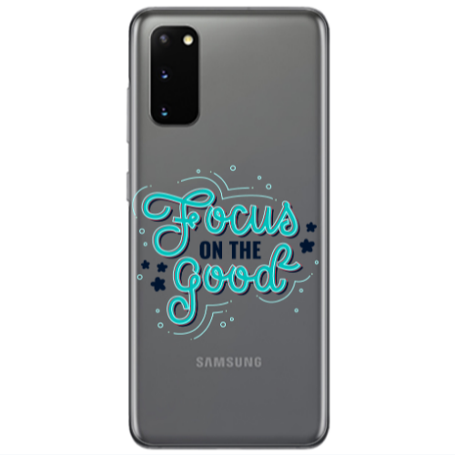 Samsung S20 Focus On The Good Transparent Silicone TPU Θήκη