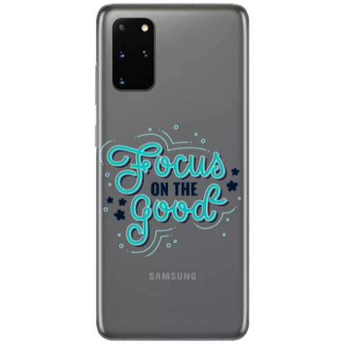 Samsung S20 Plus Focus On The Good Transparent Silicone TPU Θήκη