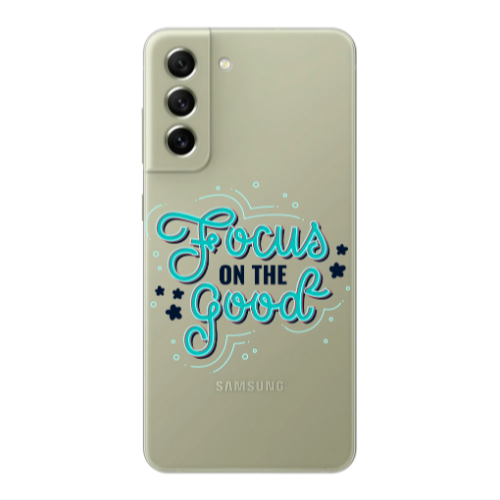 Samsung S22 Plus Focus On The Good Transparent Silicone TPU Θήκη