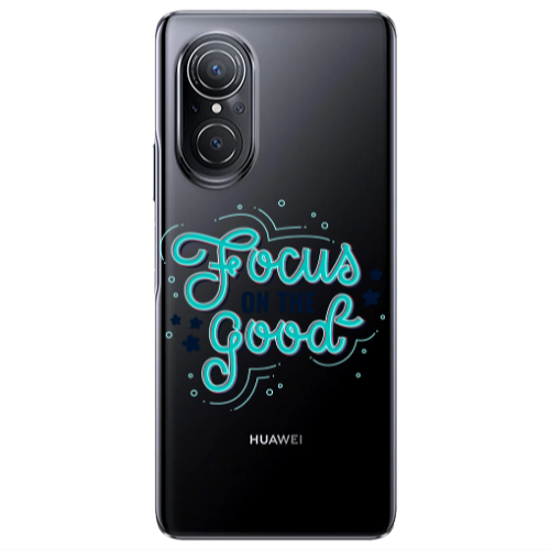 Huawei Nova 9 SE Focus On The Good Transparent Silicone TPU Θήκη