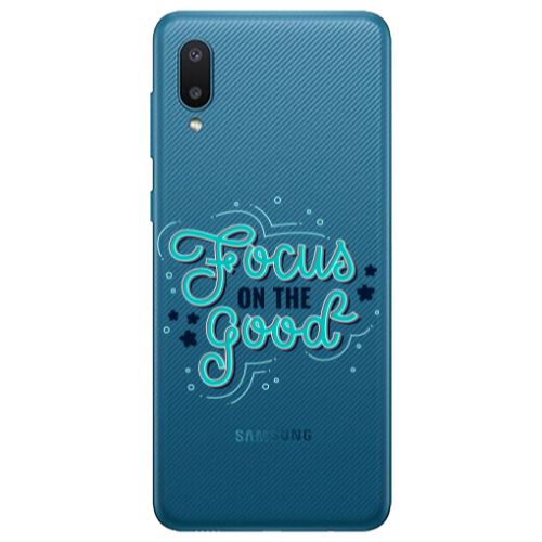 Samsung A02 Focus On The Good Transparent Silicone TPU Θήκη
