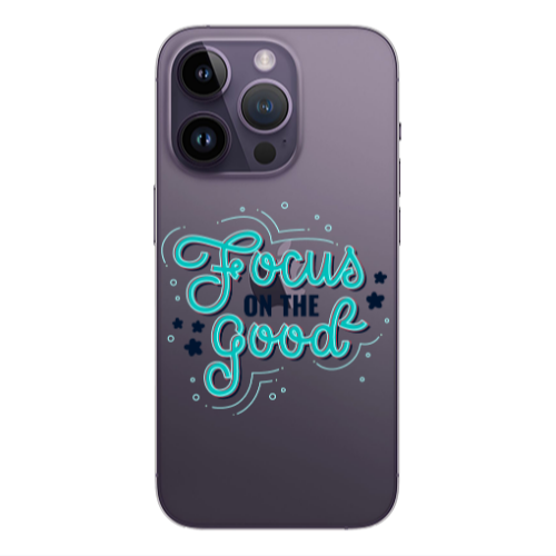 Apple iPhone 14 Pro  Focus On The Good Transparent Silicone TPU Θήκη