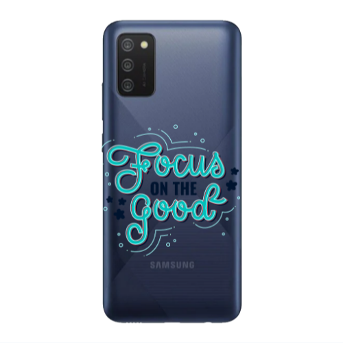 Samsung A03S Focus On The Good Transparent Silicone TPU Θήκη