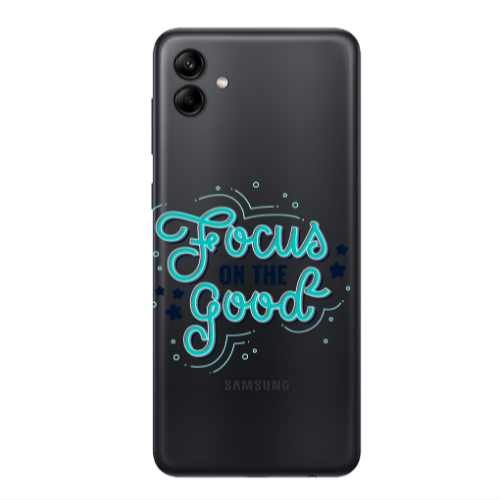 Samsung A04 Focus On The Good Transparent Silicone TPU Θήκη