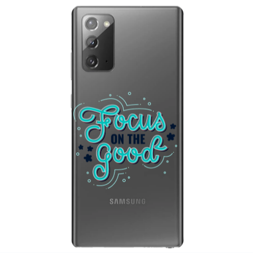 Samsung Note 20 Focus On The Good Transparent Silicone TPU Θήκη