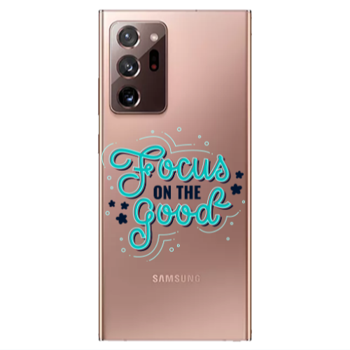 Samsung Note 20 Ultra Focus On The Good Transparent Silicone TPU Θήκη