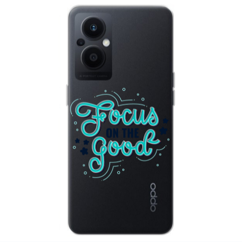 Oppo Reno 7 Lite Focus On The Good Transparent Silicone TPU Θήκη