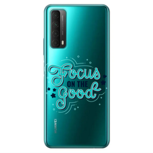 Huawei P Smart 2021 Focus On The Good Transparent Silicone TPU Θήκη