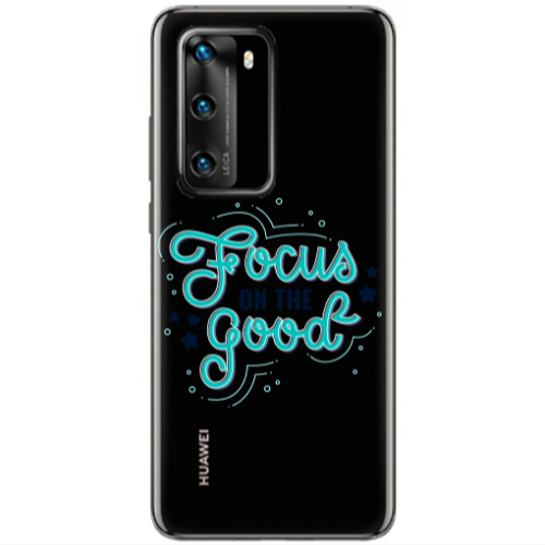 Huawei P40 Focus On The Good Transparent Silicone TPU Θήκη