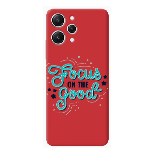 Xiaomi Redmi 12 Focus On The Good Red Colored Silicone TPU Θήκη