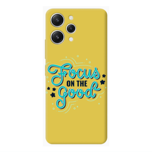 Xiaomi Redmi 12 Focus On The Good Yellow Colored Silicone TPU Θήκη