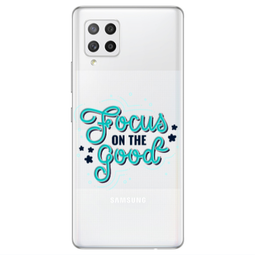 Samsung A42 5G Focus On The Good Transparent Silicone TPU Θήκη