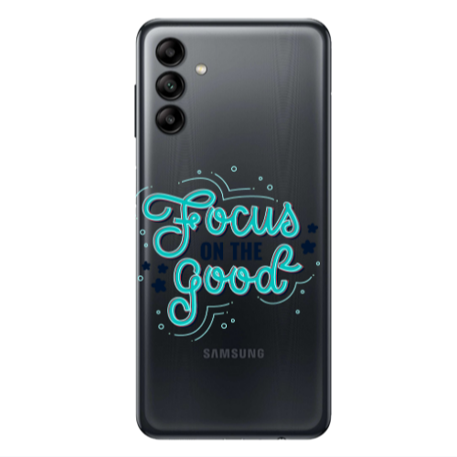 Samsung A13 5G Focus On The Good Transparent Silicone TPU Θήκη