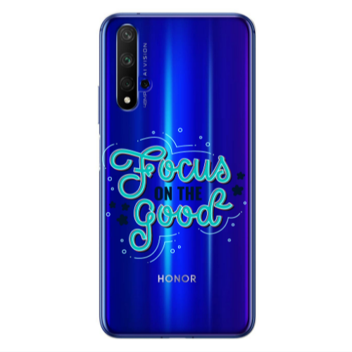 Huawei Nova 5 T Focus On The Good Transparent Silicone TPU Θήκη
