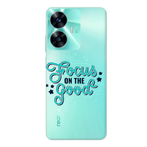 Realme C55 Focus On The Good Transparent Silicone TPU Θήκη