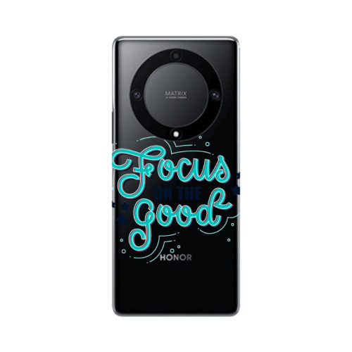Honor Magic5 Lite 5G Focus On The Good Transparent Silicone TPU Θήκη