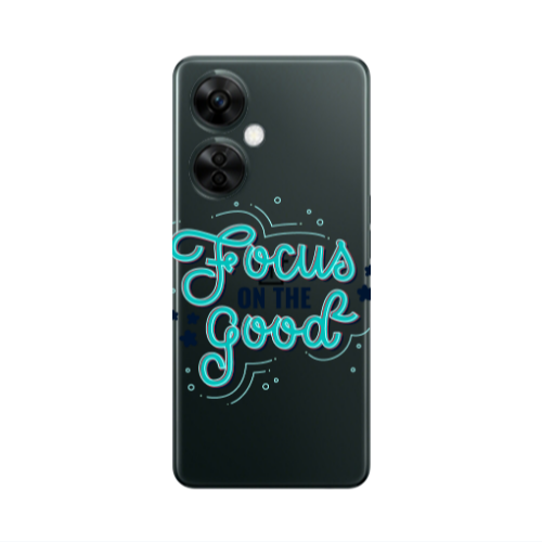 Oneplus Nord CE 3 Lite 5G Focus On The Good Transparent Silicone TPU Θήκη
