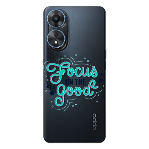 Oppo A 98 Focus On The Good Transparent Silicone TPU Θήκη