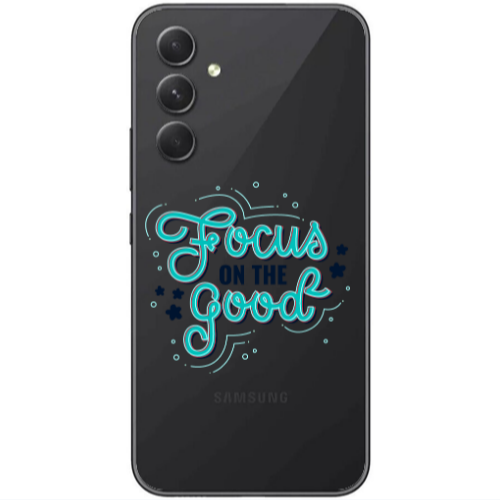 Samsung  Galaxy A05s Focus On The Good Transparent Silicone TPU Θήκη