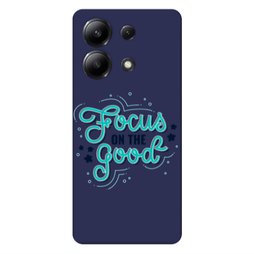 Xiaomi Redmi Note 13 4G Focus On The Good Dark blue Colored Silicone TPU Θήκη