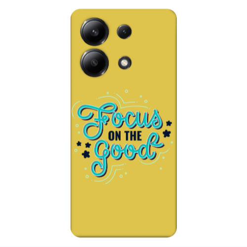 Xiaomi Redmi Note 13 4G Focus On The Good Yellow Colored Silicone TPU Θήκη