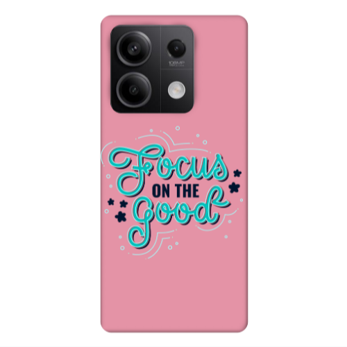 Xiaomi Redmi Note 13Pro 5G Focus On The Good Pink Colored Silicone TPU Θήκη