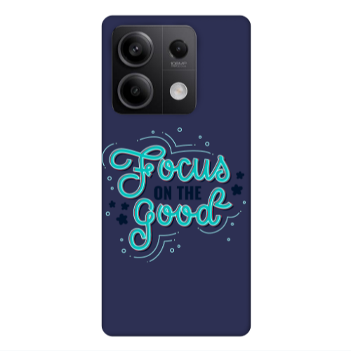 Xiaomi Redmi Note 13Pro 5G Focus On The Good Dark blue Colored Silicone TPU Θήκη