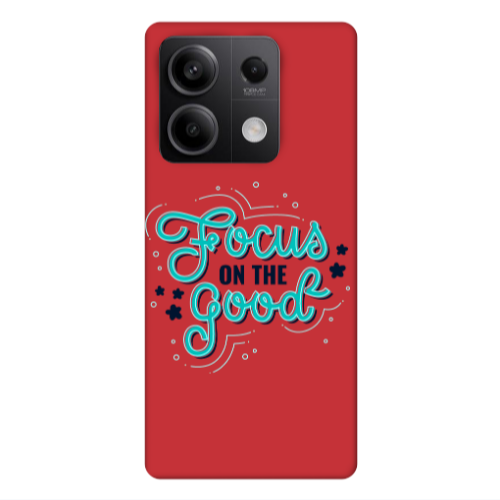 Xiaomi Redmi Note 13Pro 5G Focus On The Good Red Colored Silicone TPU Θήκη