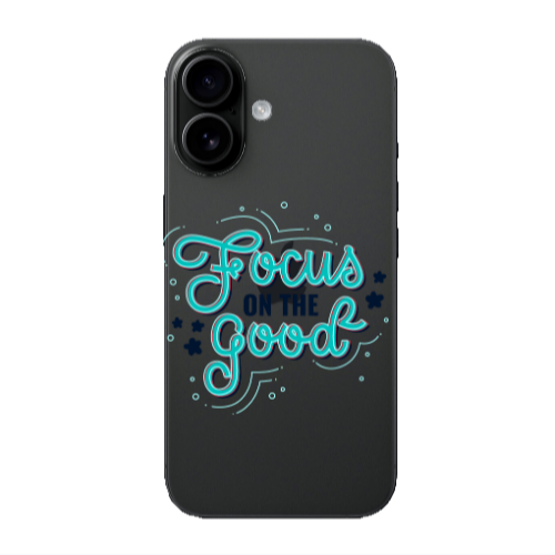 Apple Iphone 16 Focus On The Good Transparent Silicone TPU Θήκη