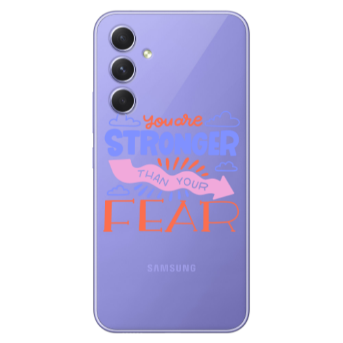 Samsung A56 You are Stronger Transparent Silicone TPU Θήκη