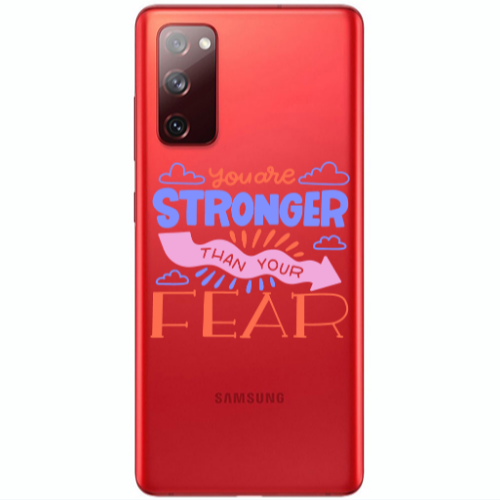 Samsung S20 FE You are Stronger Transparent Silicone TPU Θήκη