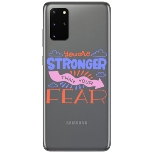 Samsung S20 Plus You are Stronger Transparent Silicone TPU Θήκη
