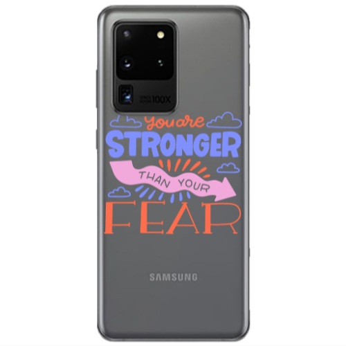 Samsung S20 Ultra You are Stronger Transparent Silicone TPU Θήκη
