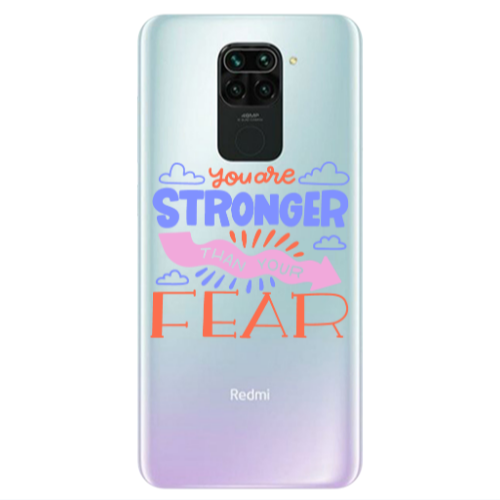 Xiaomi Redmi Note 9 You are Stronger Transparent Silicone TPU Θήκη