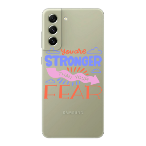 Samsung S22 Plus You are Stronger Transparent Silicone TPU Θήκη